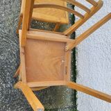 Serie de 3 chaises bistrot 1950