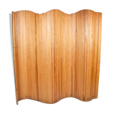 Baumann vintage curved wooden screen