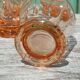 Verres roses art déco