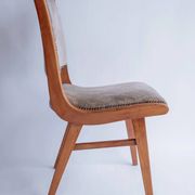 Lot de 4 chaises de salle à manger vintage en bois