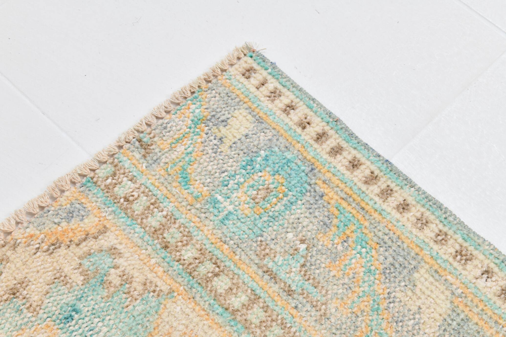 6x9 Pale Orange Oriental Vintage Rug 182x270Cm SK 21429