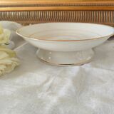 Pedestal plate, compotier in Limoges porcelain