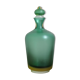 Venini Murano Italian green bottle serie "Incisi" produced in 2004