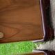 Pair of Hungarian Art Deco bedside tables in brown wood, 1930s — set of 2