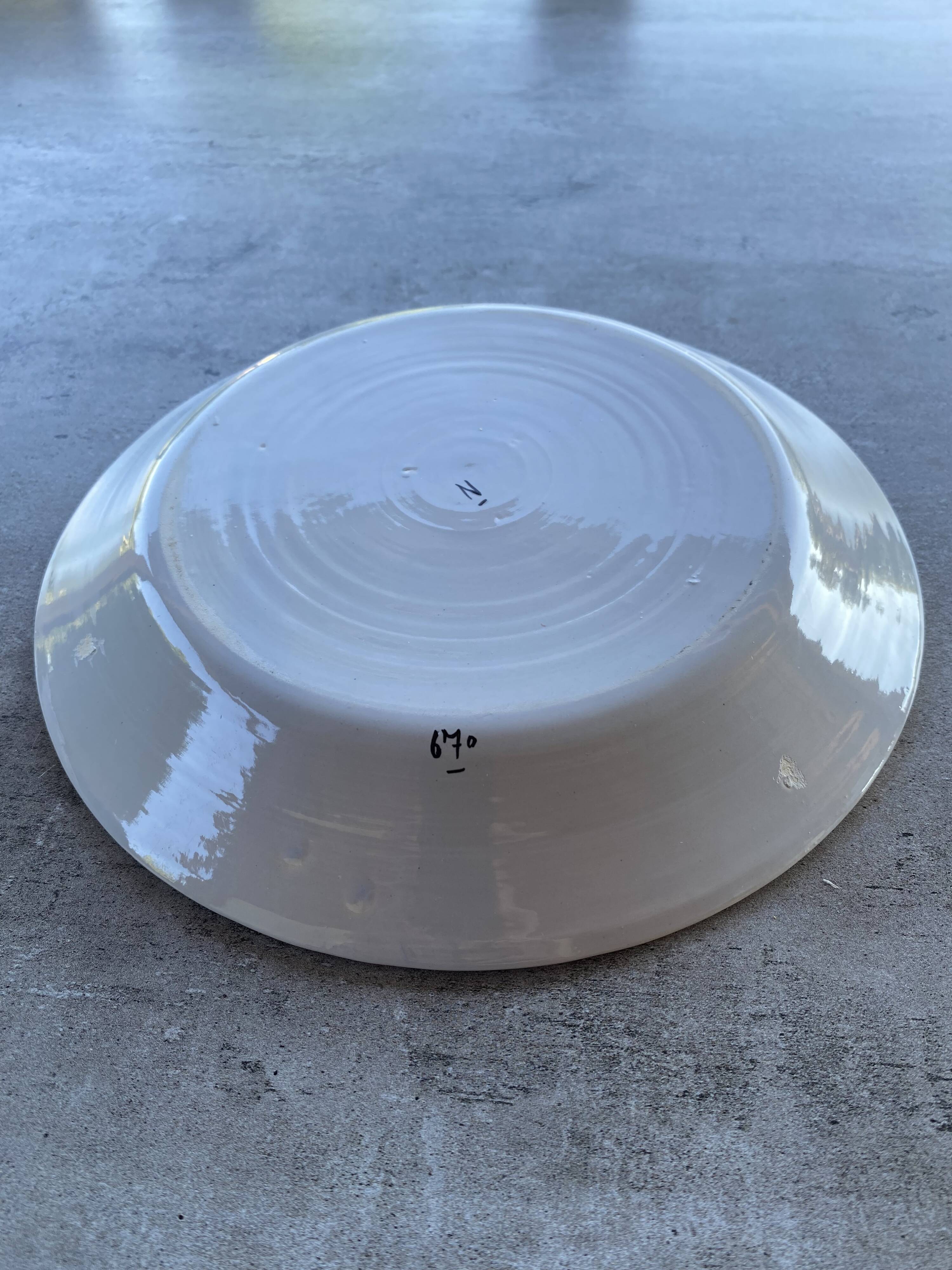 Decorative earthenware plate 1793