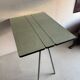 Vintage folding table light blue formica