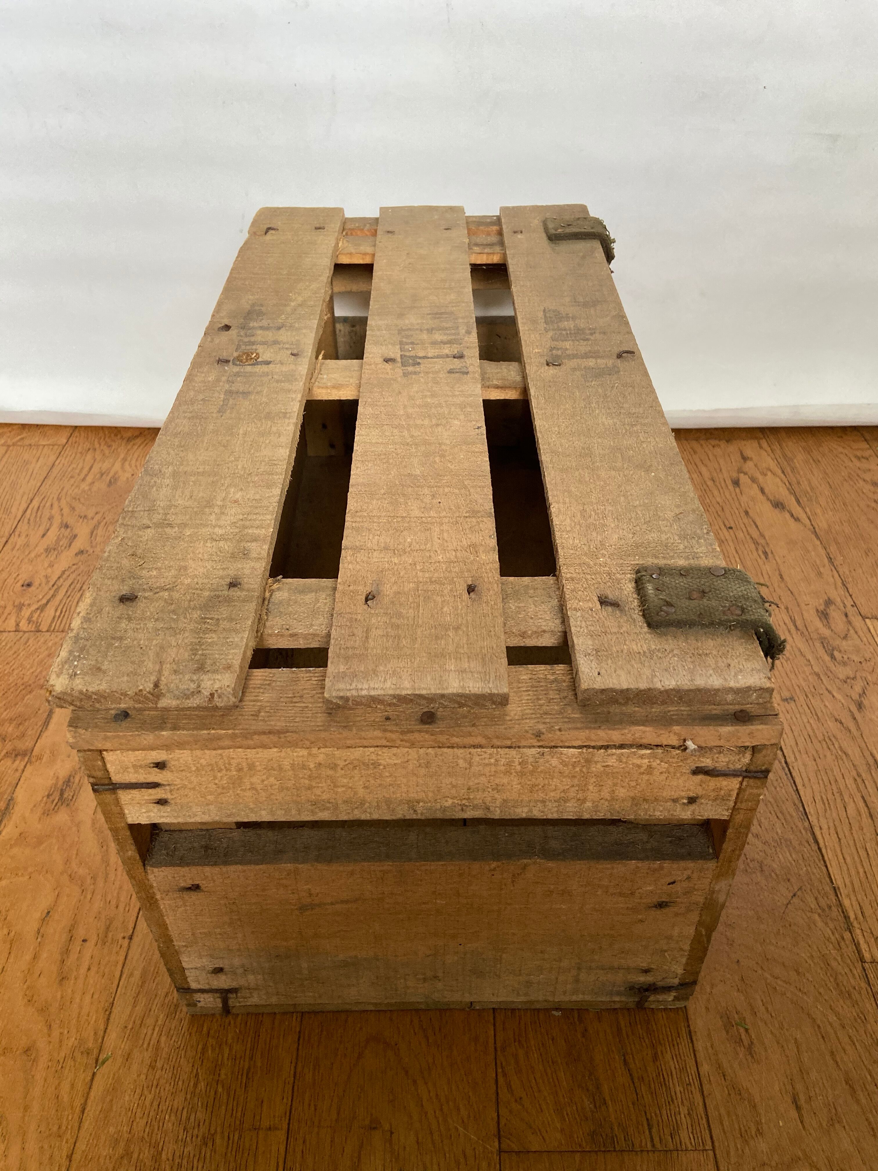 Wooden case with lid