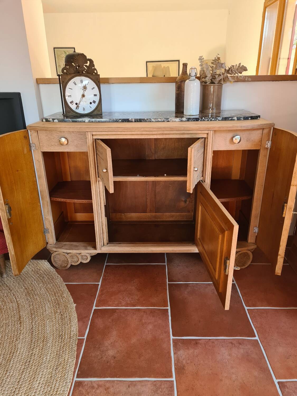 Art Deco oak sideboard