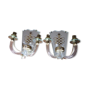 Paire d'appliques en