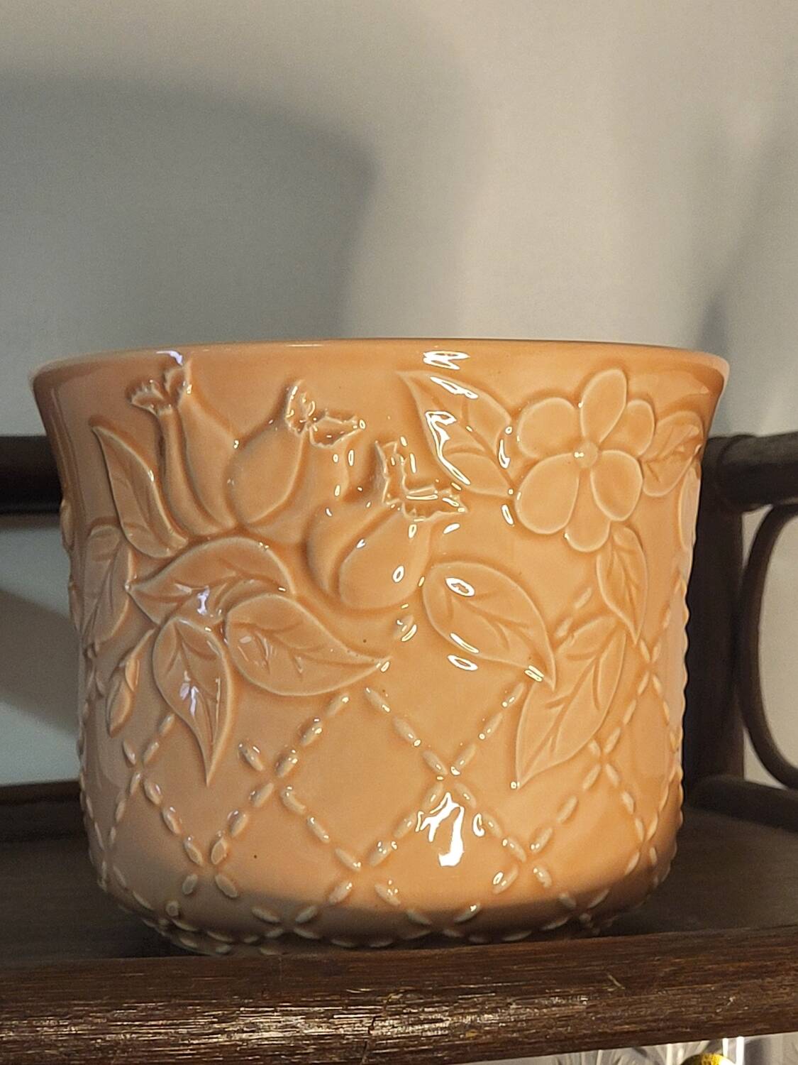 Apricot plant pot