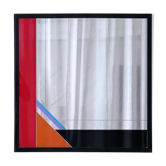 Decorative Art Mirror by Italian artist Eugenio Carmi , Memphis Style , Fun !