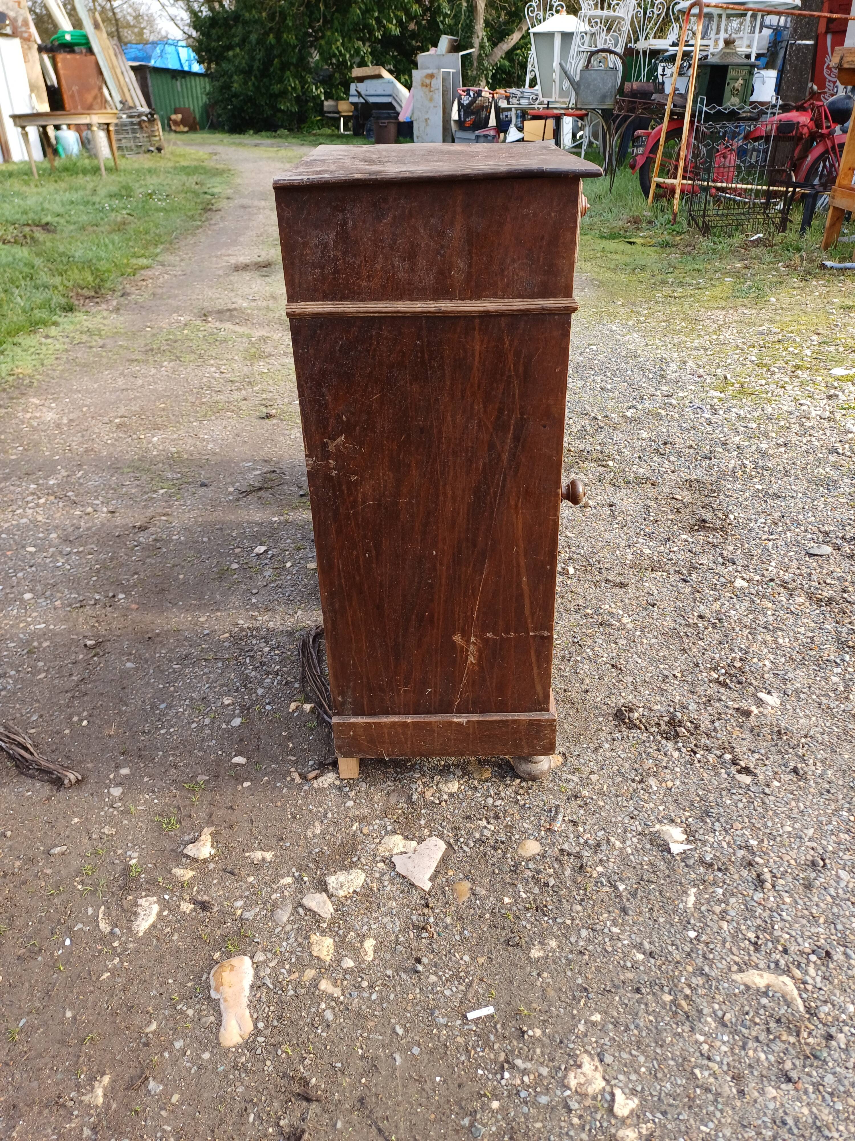 3 Walnut Nightstands 19th