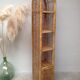 Vintage rattan shelf bookcase