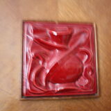 Vintage oak buffet and ceramic 1950