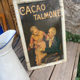 Plaque publicitaire cacao talmone