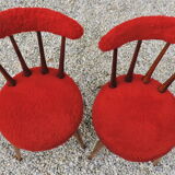 Pair of chairs "moumoutes" 1970