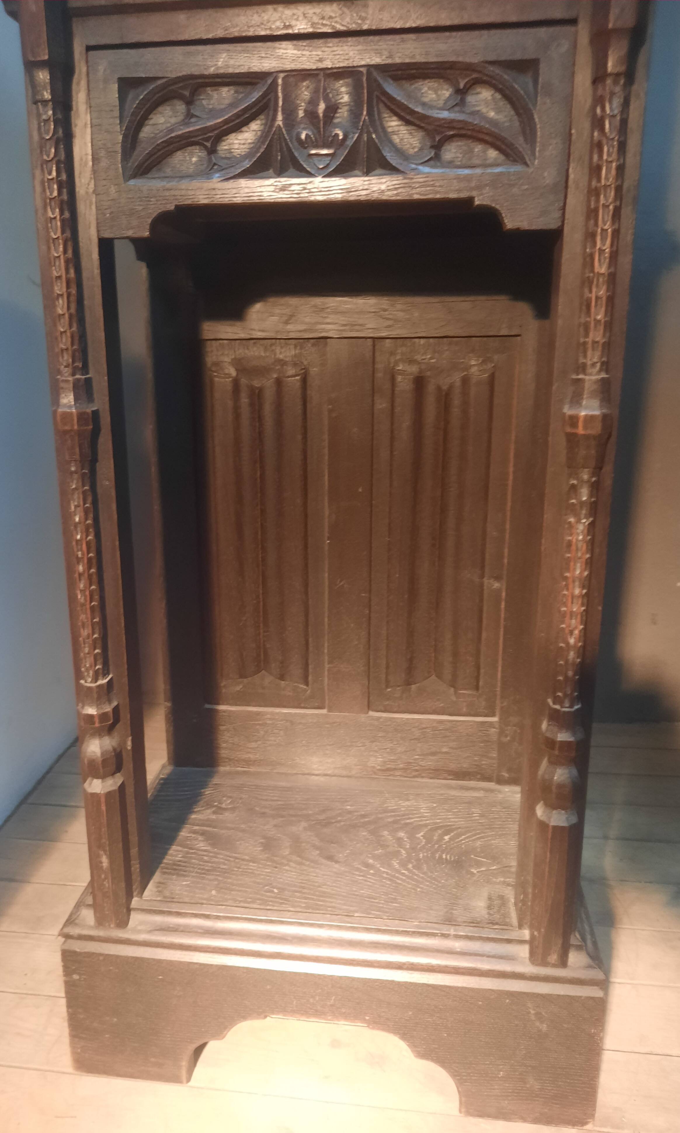 Pair of Gothic credenzas