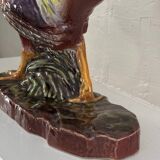 Art Deco ceramic pheasant by Lucien Alliot