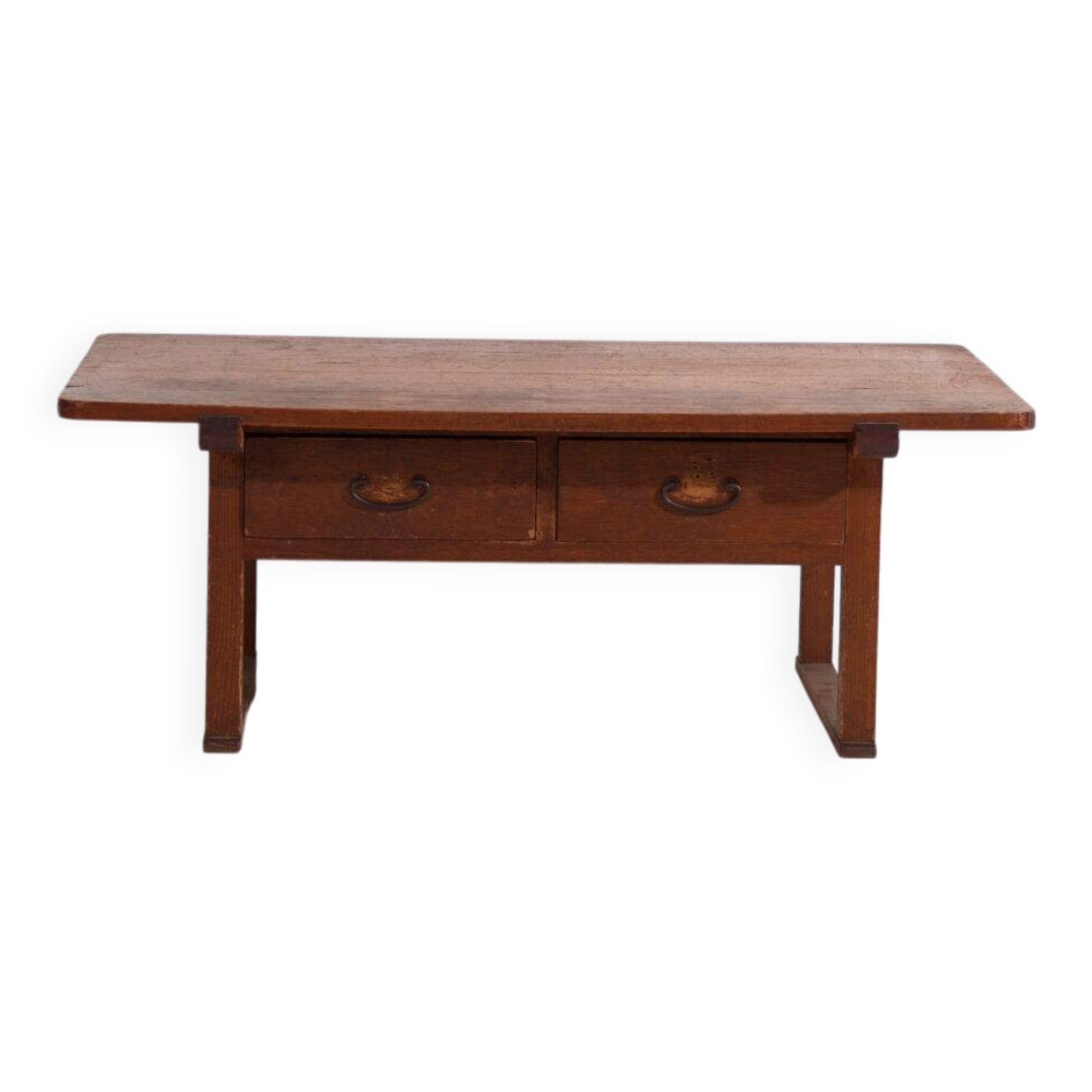 Table basse japonaise ancienne avec tiroirs – période Showa (c.1926-1970) #65