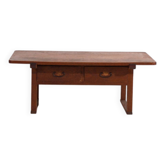 Antique Japanese coffee table with drawers – Showa period (c. 1926-1970) #65