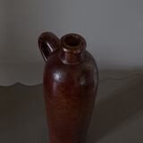 Bouteille en grès vernissé marron Amsterdamsche XIXe