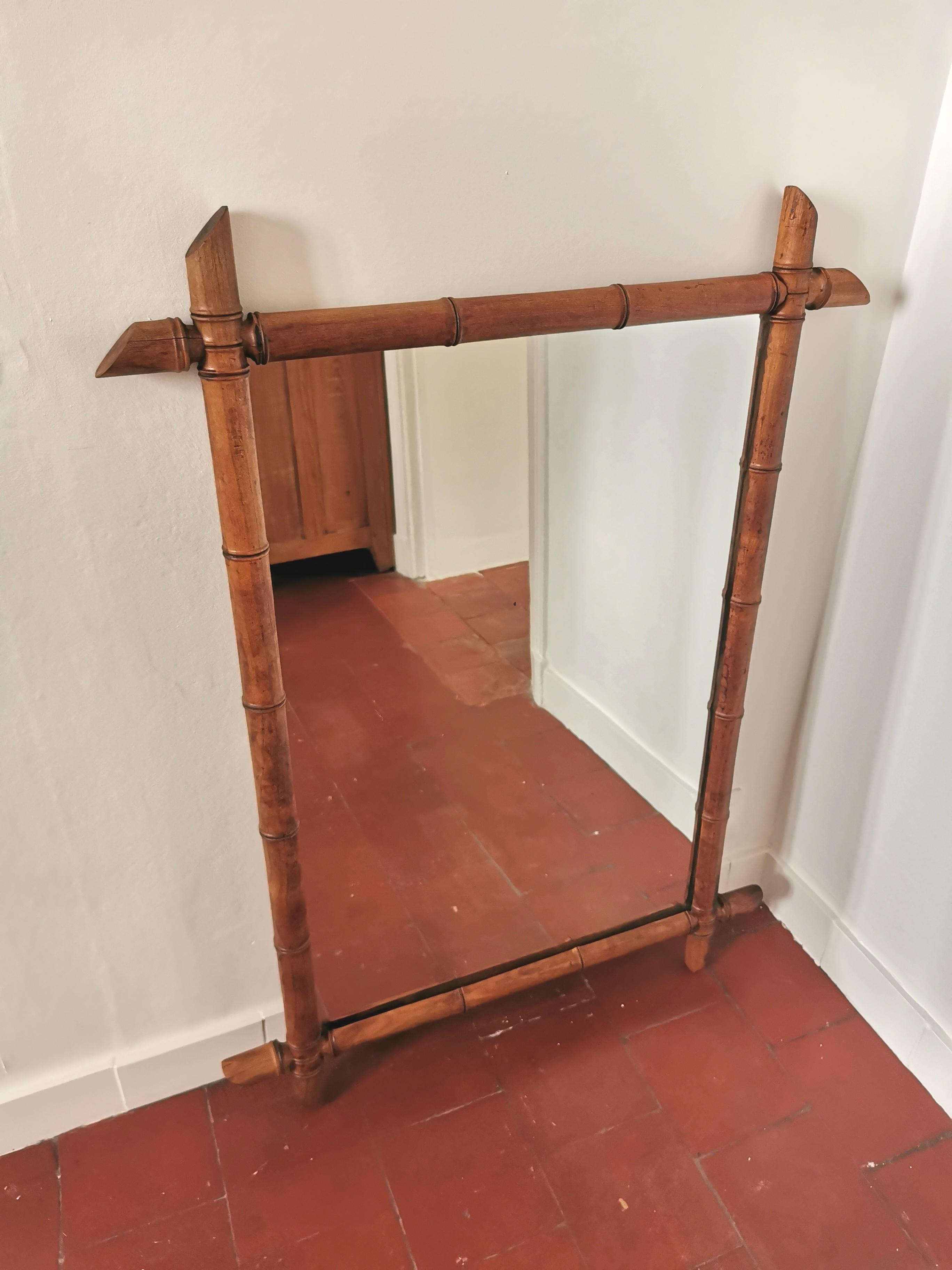 Large Bamboo Mirror 69x96cm