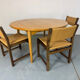 Table à manger ronde extensible en chêne, design danois du milieu du siècle, années 1960