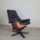 Vintage Göte Mobler 1960s swivel and reclining lounge chair