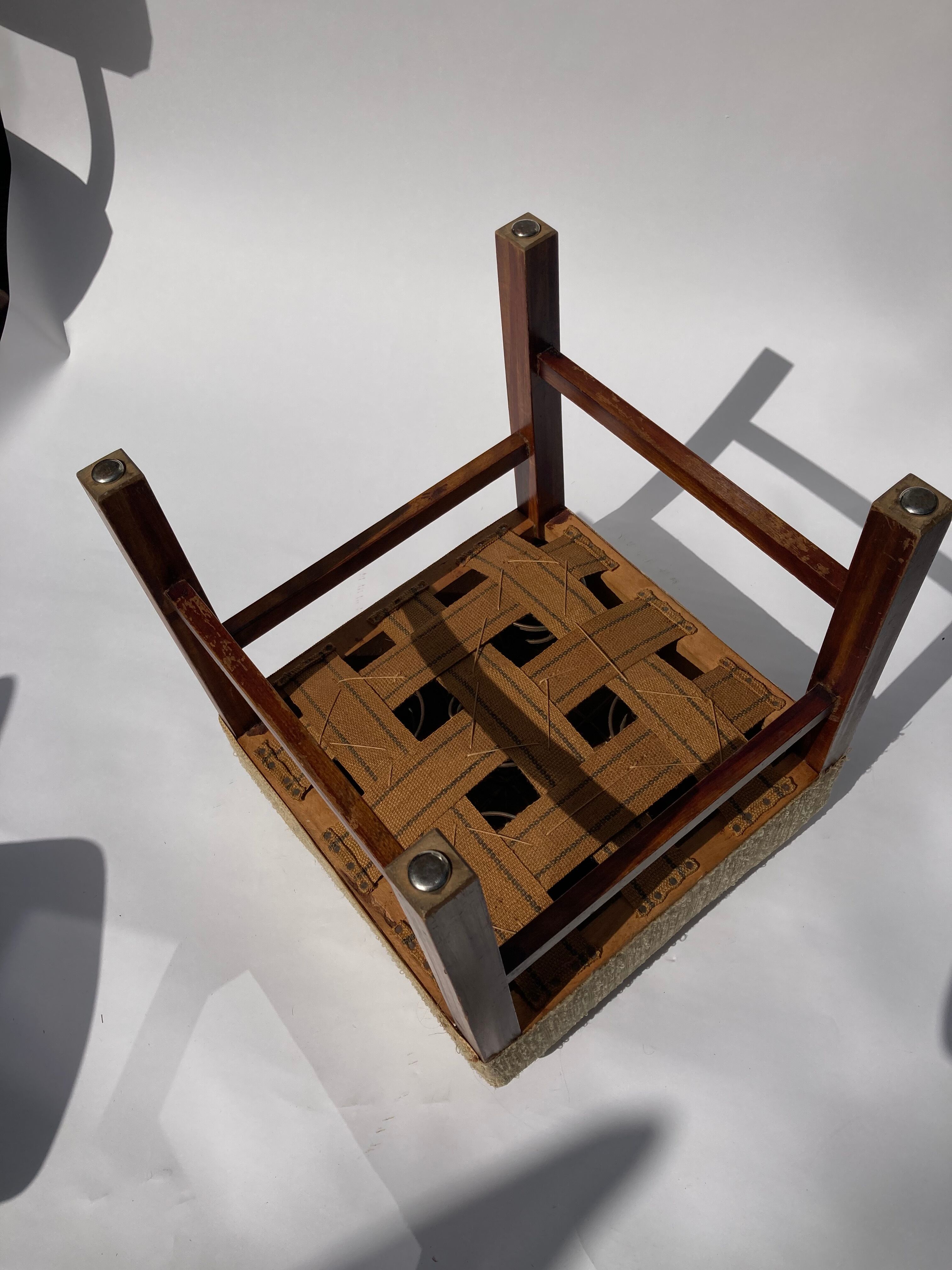 Classic Danish mahogany stool