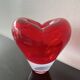 Red Heart Vase Murano attributed to Salviati by Maria Christina Hamel