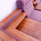 Ensemble de salon vintage bloc de l'Est, Tchécoslovaquie, 1980