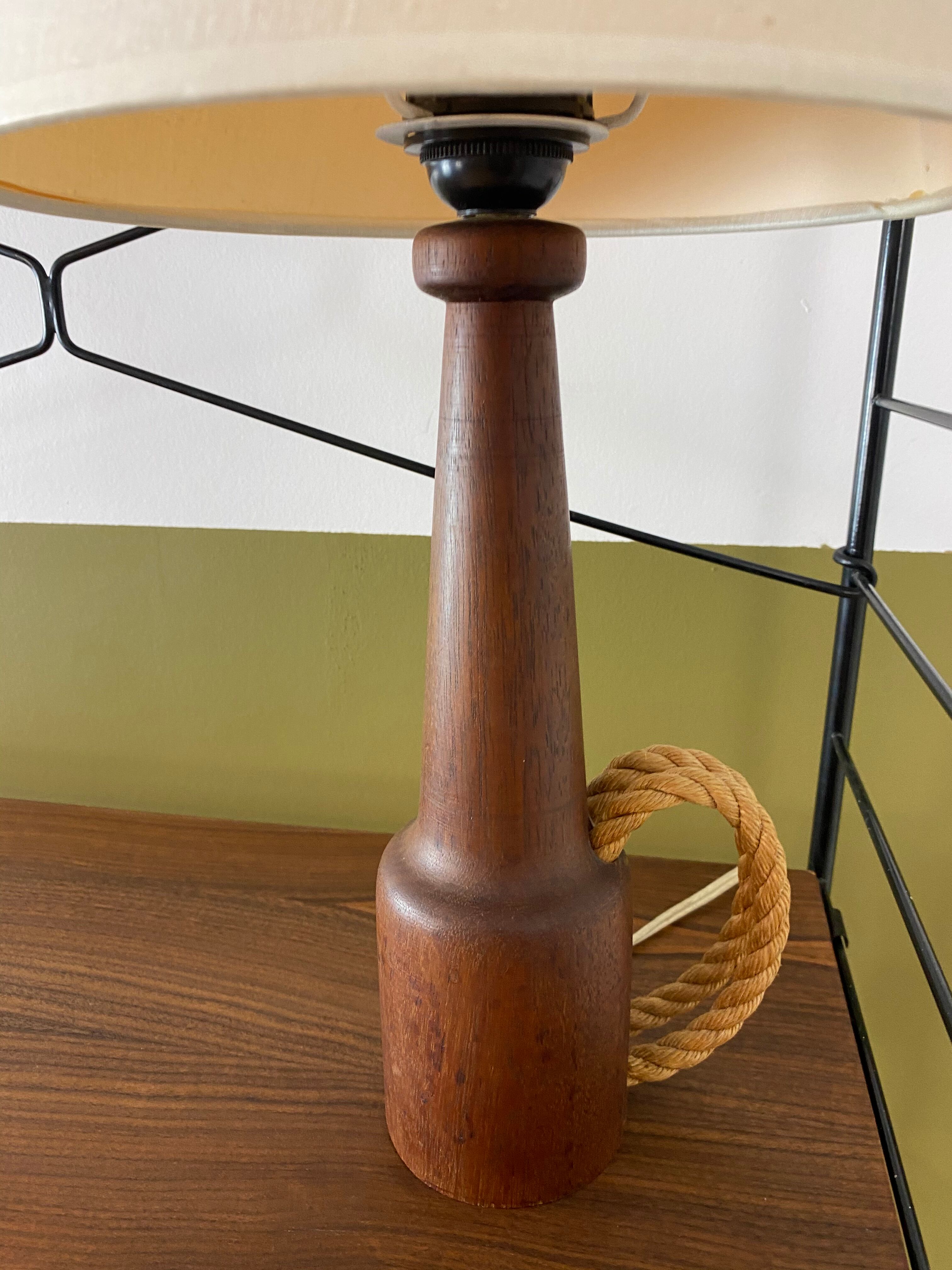 Vintage Scandinavian teak lamp