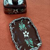Vintage ceramic butter dish