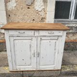 Buffet parisien patine blanc cassé
