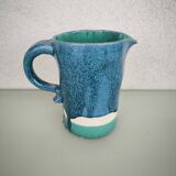 Blue ceramic jug