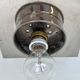 Ceiling lamp / flush mount 'Bauhaus in chrome and glass, 1930s
