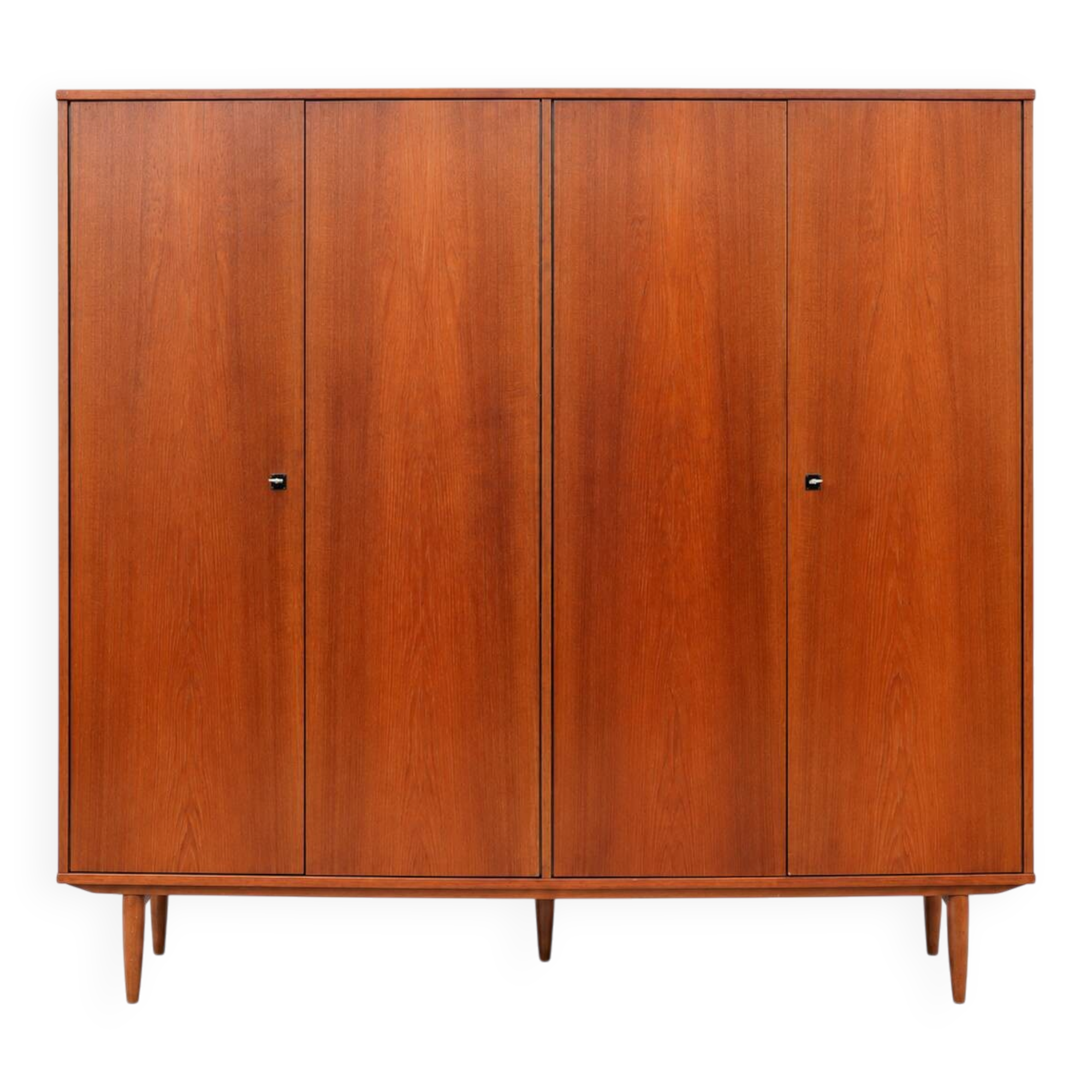 Vintage mid-century four-door wardrobe from the 1960s