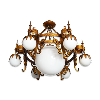 Large modernist espectacular chandelier