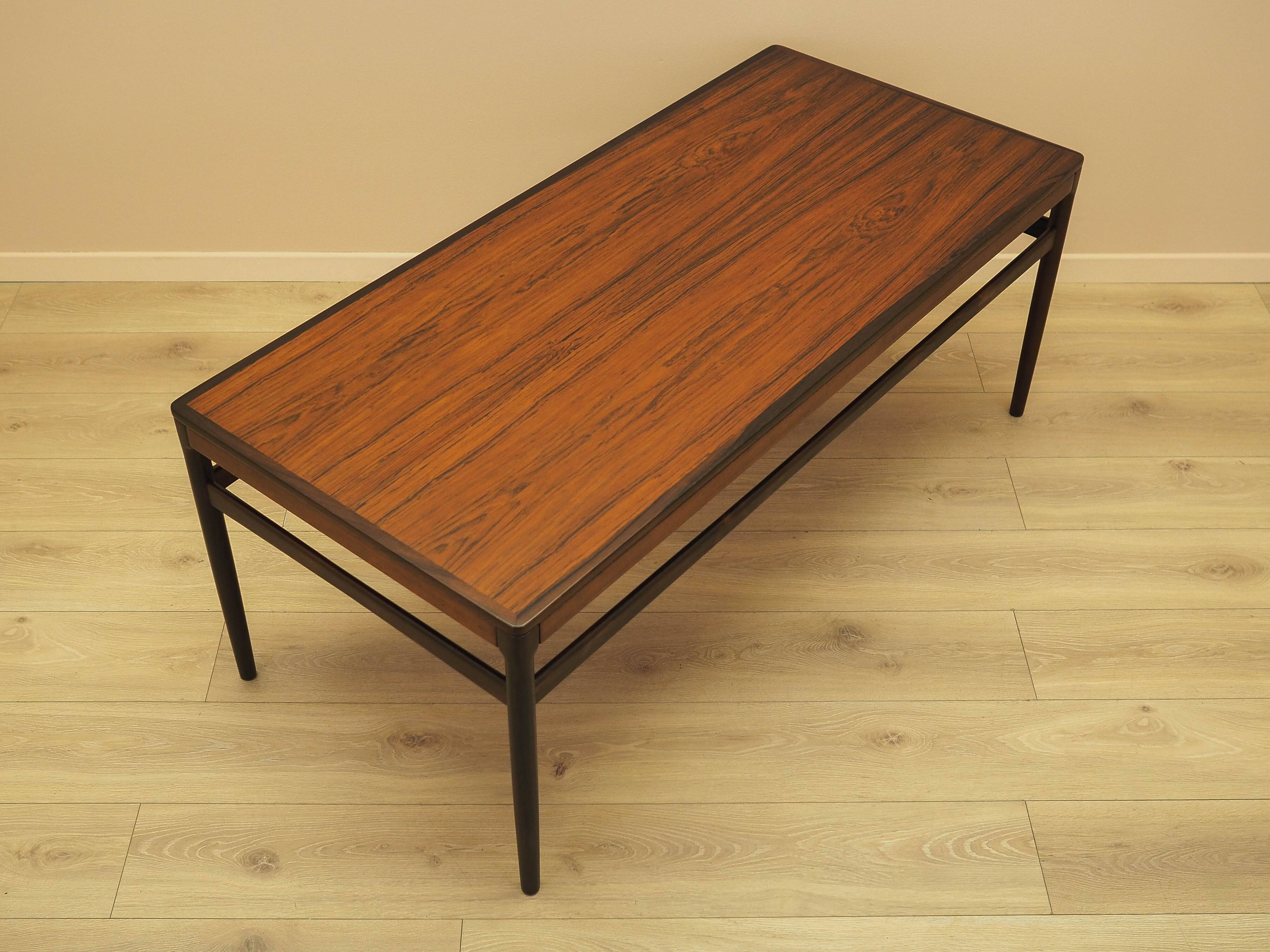 Danish rosewood coffee table, 1970s