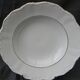 Set of 6 deep porcelain plates. Germany BAVARIA. Gold rim.