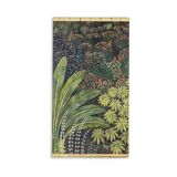 Painted canvas depicting birds in the savannah. Contemporary.