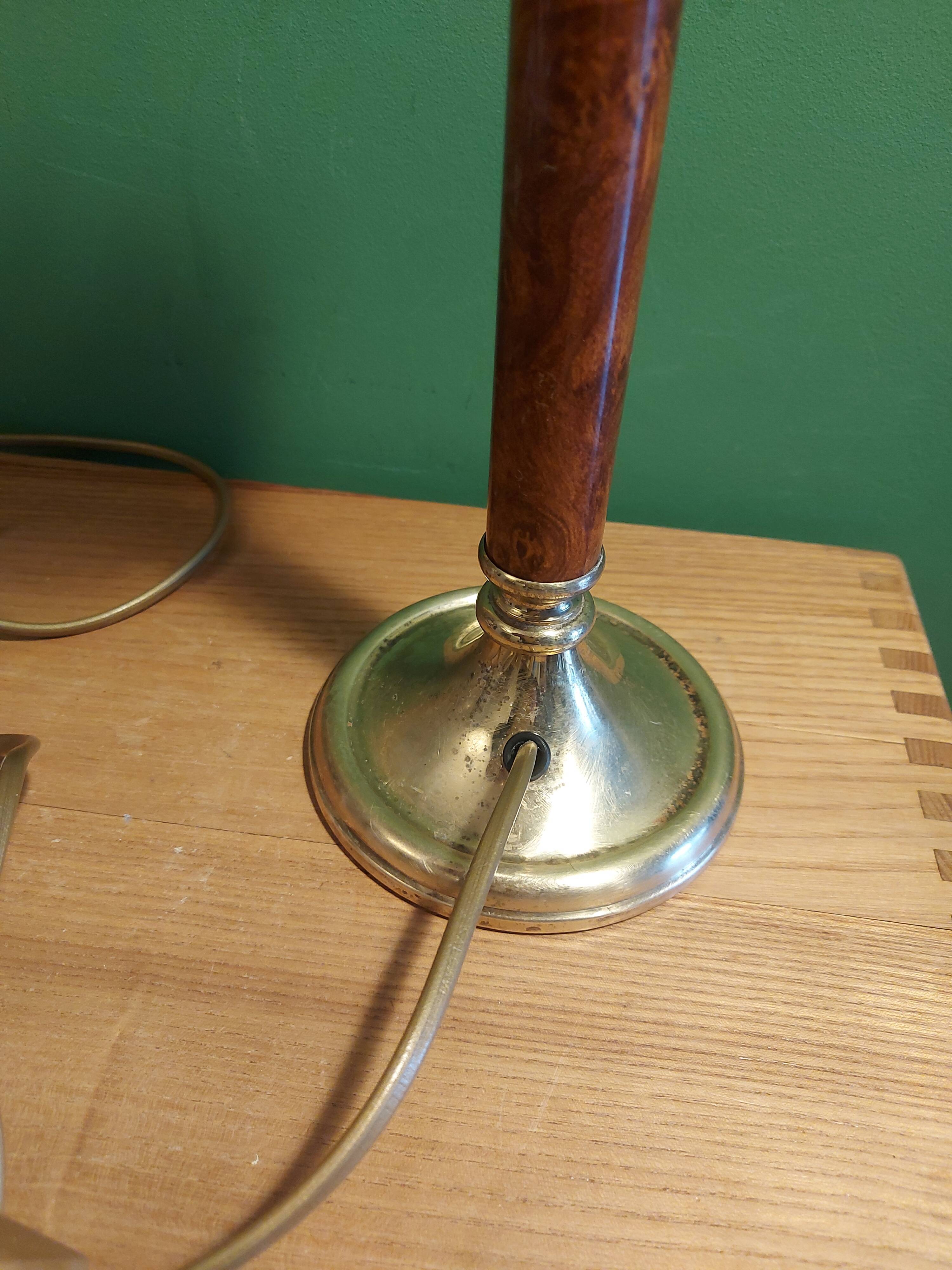 Tortoiseshell style lamp