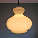 White opaline pendant lamp, Peill & Putzler, 70s