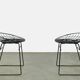 Set of two metal wire stools KM05 designed by Cees Braakman for Pastoe, 1950s