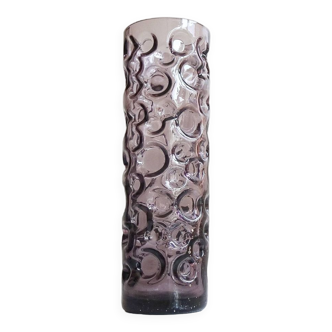 Vase en verre violet par Hirschberg