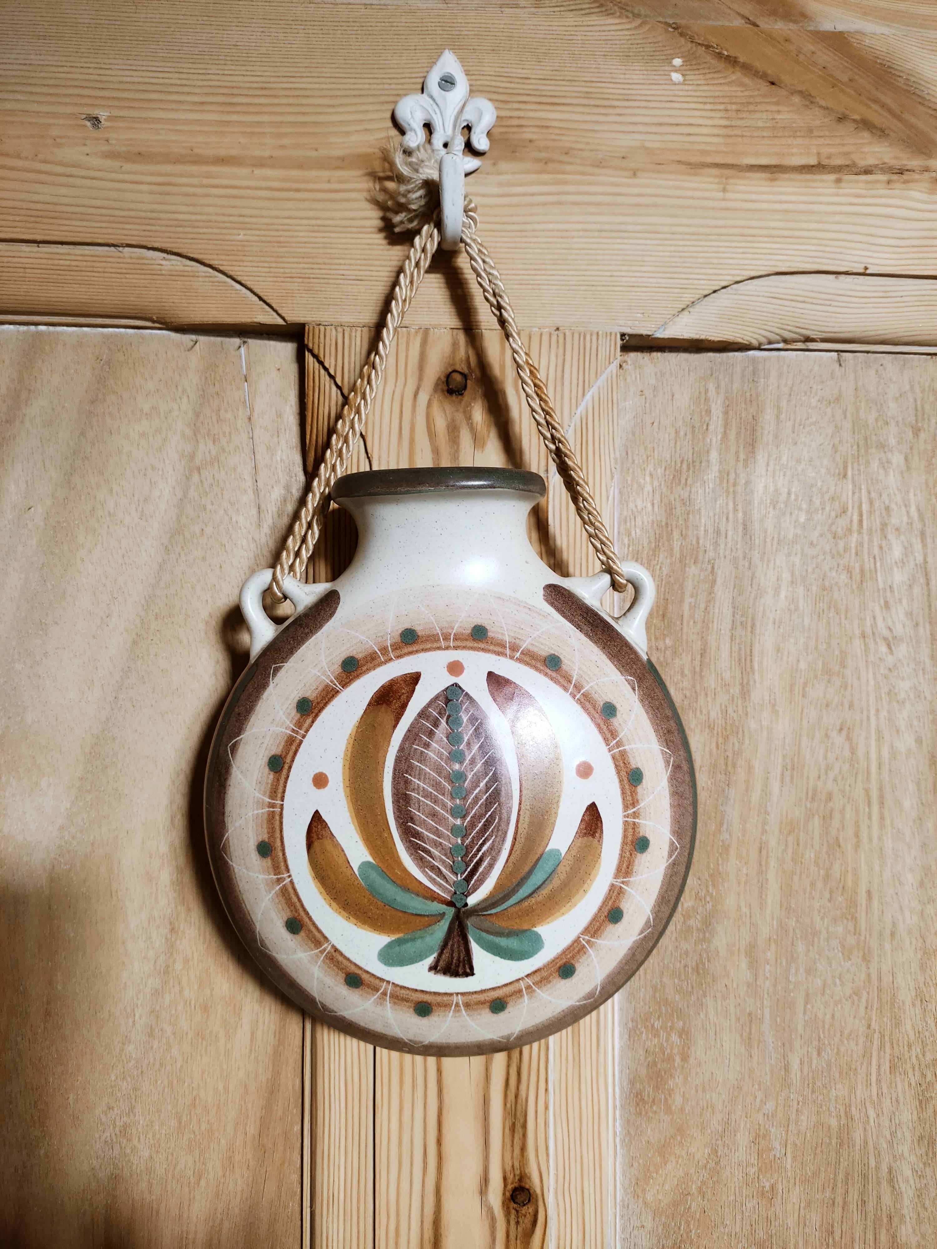 Ethnic ceramic wall vase