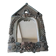 Miroir en grès signé Catido