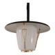 Vintage suspension sheet brass opaline glass