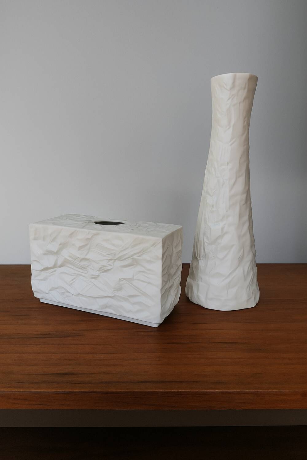 2 vases en porcelaine Schumann-Arzberg Op Art, Allemagne