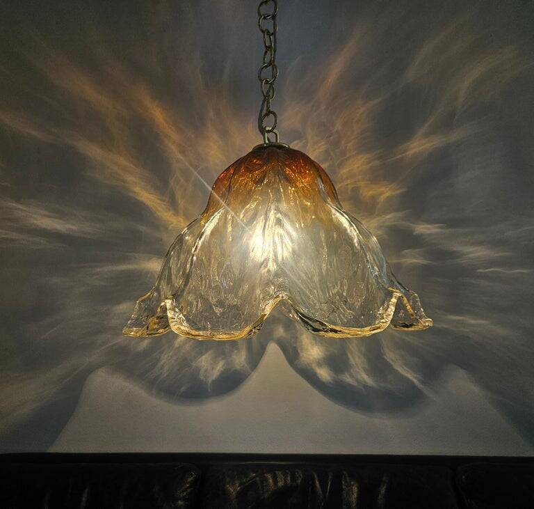 Suspension Kaiser Leuchten, verre de Murano, Allemagne, années 1970.